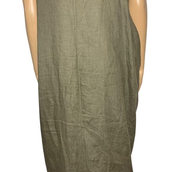 Avant Garde Grunge Long Maxi Dress Women’s Sz M Lagenlook Linen Draped Rick - Picture 8 of 11